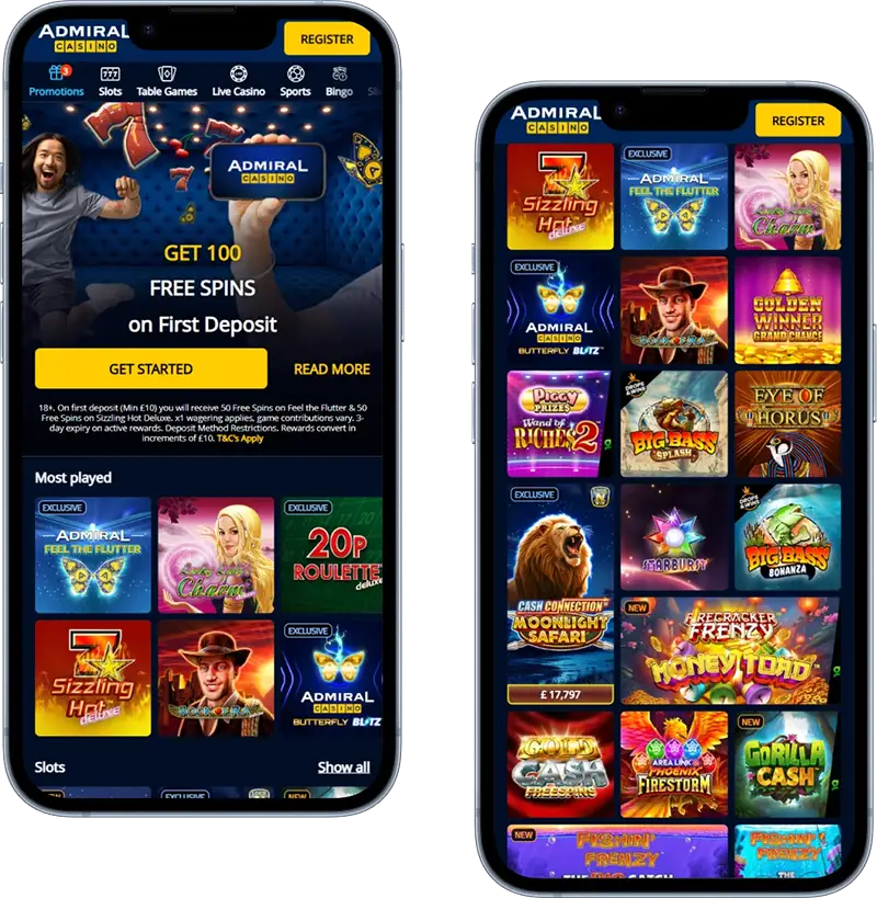 Admiral Casino mobile version