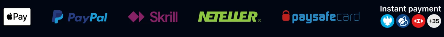 Admiral Casino payment methods overview